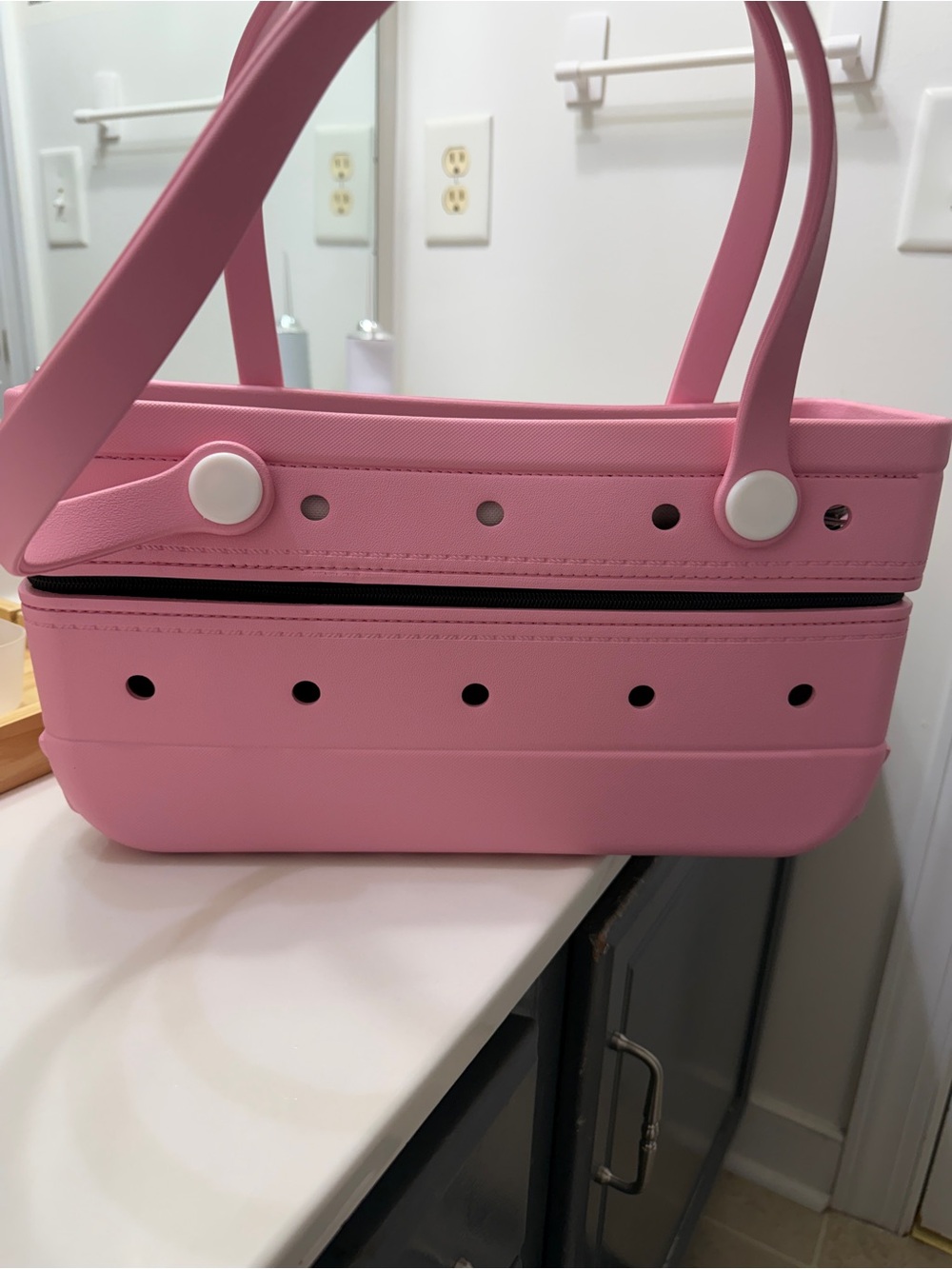 Bubblegum Pink Women's Tote with Removable Top - Lightweight Everyday Carry